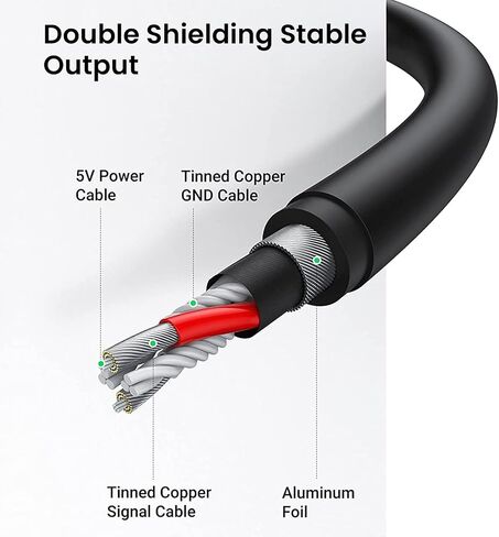 XLR Y-Splitter Cable, Dual Female XLR to Male XLR Mic Combiner Y Cord Balanced Microphone Adaptor Patch Cable (3 Pin 2 Female to 1 Male)- 1.64 feet, BLACK in Saudi Arabia