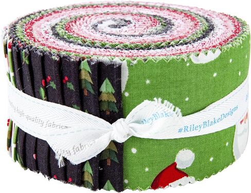 Riley Blake Holly Holiday 2.5" Rolie Polie 40 Pcs. in Saudi Arabia