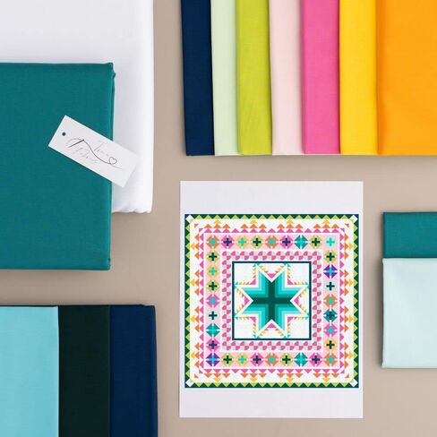 Love Sew True Fabrics Quilt Kit - Sophisticated Solids - Sunbeam (42" x 42") in Saudi Arabia