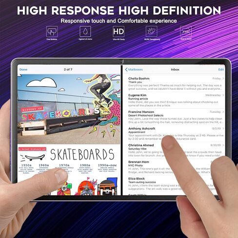 Orzero (2 Pack) Compatible for Samsung Galaxy Tab S9 FE / S9 / Tab S8 11 inch Tempered Glass Screen Protector, 9 Hardness HD Anti-Scratch Full-Coverage in Saudi Arabia