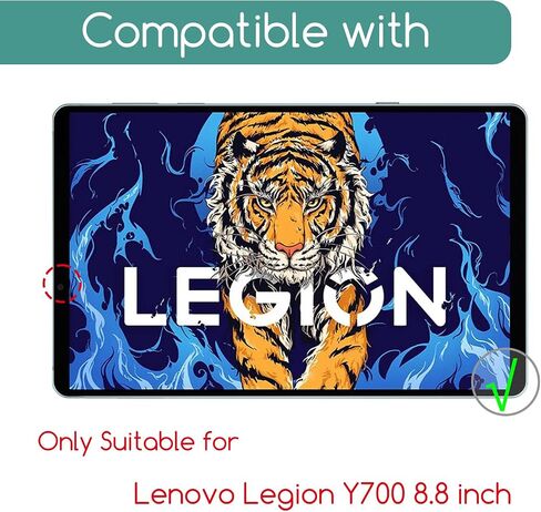 KEANBOLL 2-Pack Tempered Glass Screen Protector for 2022 Lenovo Legion Y700 8.8" Tablet (8.8 inch),-Tempered Glass,Ultra Clear in Saudi Arabia