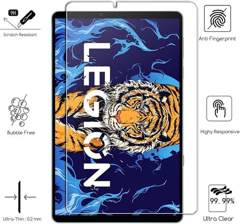 KEANBOLL 2-Pack Tempered Glass Screen Protector for 2022 Lenovo Legion Y700 8.8" Tablet (8.8 inch),-Tempered Glass,Ultra Clear in Saudi Arabia