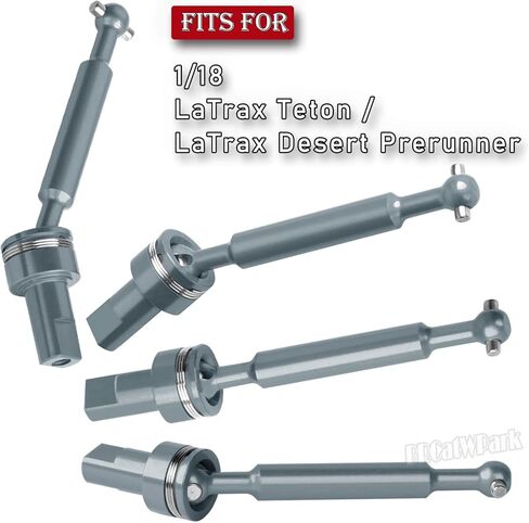 Alloy Front Rear Drive Shaft Axles & Wheel Hex Upgrades Part for 1/18 LaTrax Teton/LaTrax Desert Prerunner,Aluminum Driveshaft CVD,Red in Kuwait