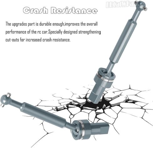 Alloy Front Rear Drive Shaft Axles & Wheel Hex Upgrades Part for 1/18 LaTrax Teton/LaTrax Desert Prerunner,Aluminum Driveshaft CVD,Red in Kuwait