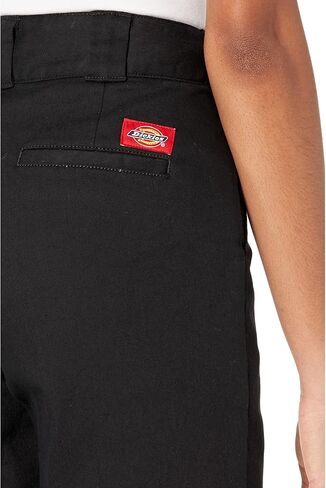 Dickies Girl Women's Juniors Flex Utility Twill High Rise Worker Bermuda 11" Inseam, Black, 1 in Saudi Arabia