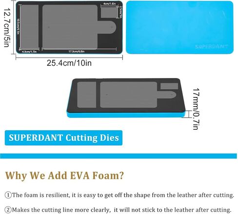 SUPERDANT Coin Holder Leather Cutting Die Leather Key Chain Snap Open Leather Case Wooden Die Cuts Leather Dies for DIY Art Crafts Die Cutter Storage Bag Keychain Dies for Women Men in Saudi Arabia