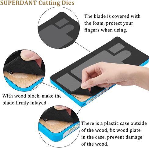 SUPERDANT Coin Holder Leather Cutting Die Leather Key Chain Snap Open Leather Case Wooden Die Cuts Leather Dies for DIY Art Crafts Die Cutter Storage Bag Keychain Dies for Women Men in Saudi Arabia