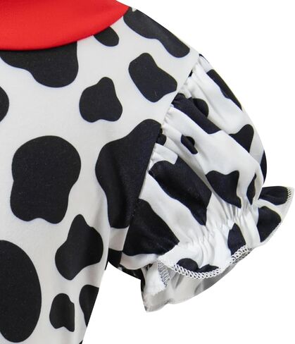 101 Dalmatians Costume Girls Tutu Skirt Ears Headband Classic Halloween Cosplay Birthday Outfit 101st Day Of School in Saudi Arabia