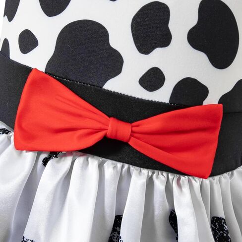 101 Dalmatians Costume Girls Tutu Skirt Ears Headband Classic Halloween Cosplay Birthday Outfit 101st Day Of School in Saudi Arabia