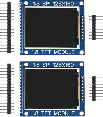 2 حزمة 1.8 بوصة المسلسل SPI TFT وحدة عرض LCD PCB محول IC 128x160 نقطة مصفوفة 3.3 فولت 5 فولت IO Inerface Cmmpatible LCD1602 لاردوينو in Saudi Arabia