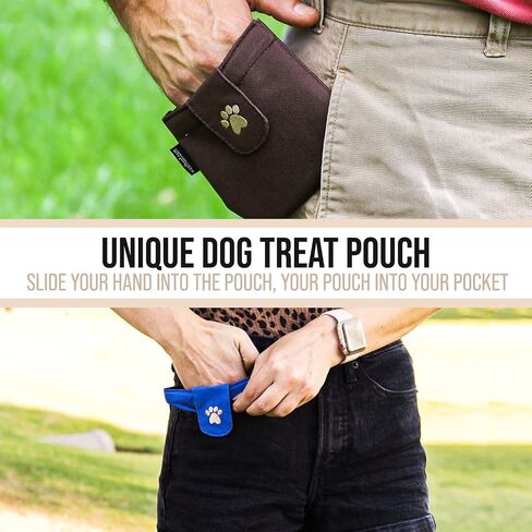 Dog Treat Pouch, Purple Pocket Sized Training Treat Pouch - Lightweight Dog Treat Holder with Magnetic Flap for Stability, Perfect Dog Accessories, Made of Durable Nylon, Machine Washable in Saudi Arabia