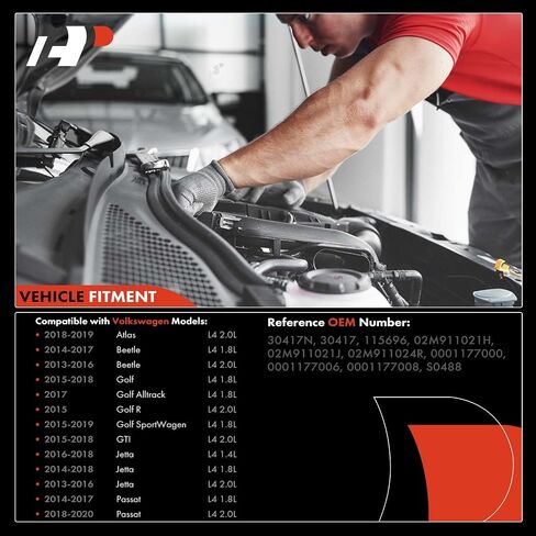 A-Premium Starter Motor Compatible with Volkswagen Jetta 2013-2018, Beetle 2013-2019, Golf 2015-2019, Passat 2014-2020, 1.4L 1.8L 2.0L, 12V 1.1KW 13-Teeth Clockwise, Replace# 02M-911-024R in Saudi Arabia