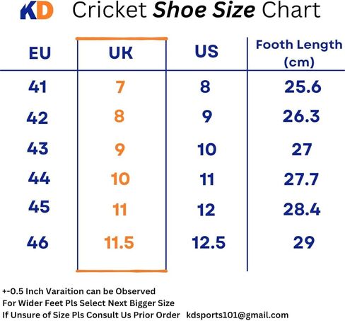 KD Cricket Shoes Bowling Spike with Rubber Cleats Field Shoe with Responsive Insole Cushioning System in Saudi Arabia