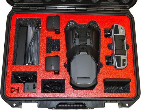 Pelican Case for Mavic 3 or 3 Pro Drone with Cine Premium or Fly More Kit Combo. Also fits one of the following controllers: DJI RC-N1, RC, RC2, RC Pro or Smart Controller. in Saudi Arabia