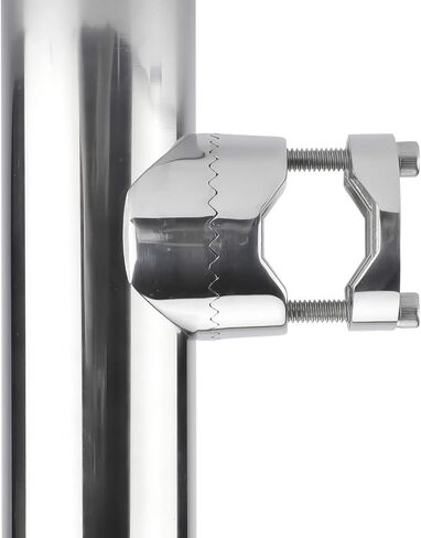 Yaegoo مشبك من الفولاذ المقاوم للصدأ على حامل قضيب الصيد - حامل قضيب تثبيت على السكك الحديدية حامل قضيب صيد قابل للتعديل (يناسب قضبان من 1 بوصة إلى 1-1/4 بوصة، 4 عبوات) in Kuwait