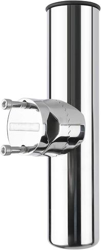 Yaegoo مشبك من الفولاذ المقاوم للصدأ على حامل قضيب الصيد - حامل قضيب تثبيت على السكك الحديدية حامل قضيب صيد قابل للتعديل (يناسب قضبان من 1 بوصة إلى 1-1/4 بوصة، 4 عبوات) in Kuwait