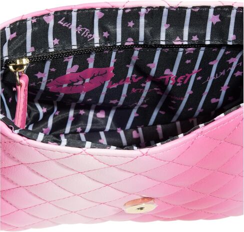 Betsey Johnson Luv Betsey Lbkatya Quilted Flap Crossbody with Pouch in Saudi Arabia