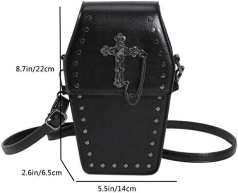 القوطية محفظة نعش شكل حقيبة كروسبودي حقيبة صغيرة فاسق صغيرة in Kuwait