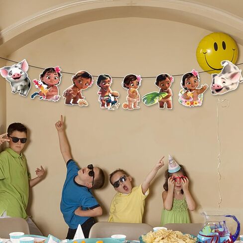 لافتة موانا لديكورات الطفل موانا، لافتة عيد ميلاد موانا، لوازم حفلات موانا، مستلزمات حفلات موانا in Kuwait