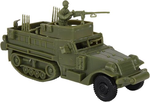 BMC CTS WW2 US M3 Halftrack - 4pc OD Green Plastic Army Men Armored Vehicle in Saudi Arabia
