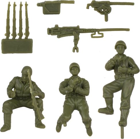 BMC CTS WW2 US M3 Halftrack - 4pc OD Green Plastic Army Men Armored Vehicle in Saudi Arabia