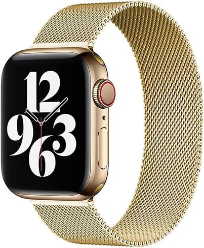 Mesh Metal Bands Compatible with Apple Watch Band 42mm 44mm 45mm 49mm, Stainless Steel Magnetic Loop Strap for iWatch Ultra/2 Series SE 9/8/7/6/5/4/3/2/1 Men Women in Kuwait