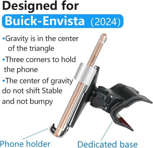 Car Phone Holder for Buick Envista 2024 Preferred Sport Touring Avenir Auto Interior Accessories Best Cell Phones Mount Cellphone Mobile Cradle Charging Navigation Bracket Air Vent Screen Stand in Saudi Arabia