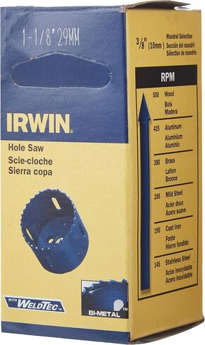 Irwin Tools IRWIN 373118BX 1-1/8-Inch Bi-Metal Hole Saw in Saudi Arabia