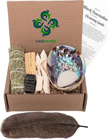 Spiritual Items - Juniper Smudge Stick ~ Abalone Shell for Smudging ~ Palo Santo Sticks ~ 2 inchTripod Stand ~ 8 inch Feather and White Sand in Saudi Arabia