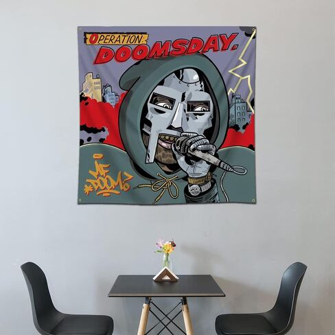 Arbinger عملية يوم القيامة نسيج العلم MF الموت الفن ألبوم الموسيقى ملصق جدار معلق نسيج 4x4ft غرفة نوم خلفية الديكور in Kuwait