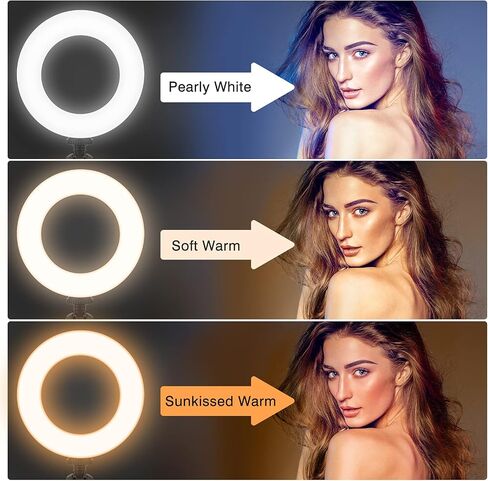 Video Conference Light, 3200k-6500K Dimmable LED Ring Light Mounted on Laptop Computer Monitor for Remote Working, Distance Teaching, Zoom Calls, Self Broadcasting, Live Streaming, YouTube, TikTok in Saudi Arabia
