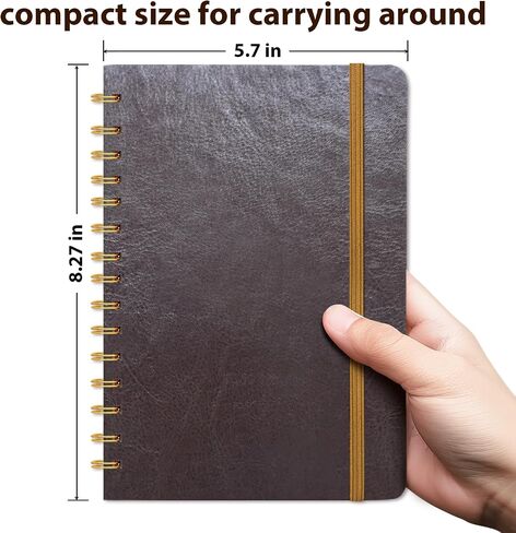 Lined Spiral Notebook 5.7"x 8.27" with Pen Holder & Pen - (Lavender), 160 Pages/80 Sheets, Hardcover - A5 Journal for Gift, Journaling, Writing, Note Taking, School, Work in Saudi Arabia