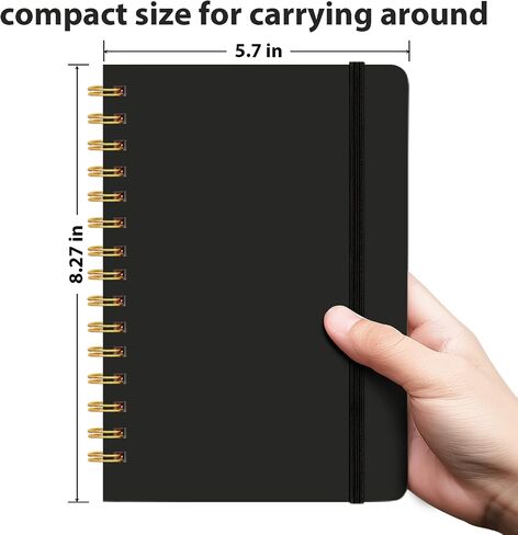 Lined Spiral Notebook 5.7"x 8.27" with Pen Holder & Pen - (Lavender), 160 Pages/80 Sheets, Hardcover - A5 Journal for Gift, Journaling, Writing, Note Taking, School, Work in Saudi Arabia