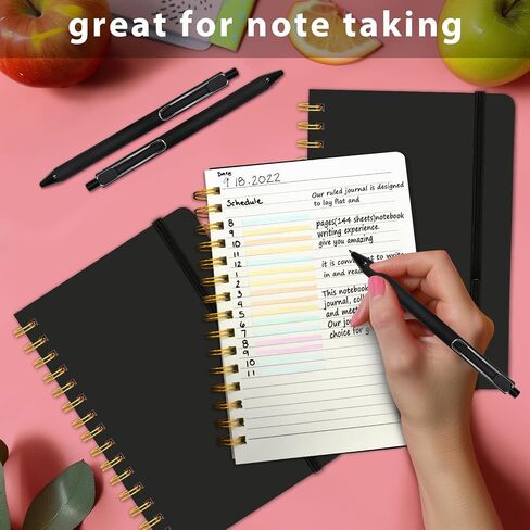 Lined Spiral Notebook 5.7"x 8.27" with Pen Holder & Pen - (Lavender), 160 Pages/80 Sheets, Hardcover - A5 Journal for Gift, Journaling, Writing, Note Taking, School, Work in Saudi Arabia