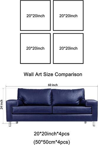 Wieco Art Giclee Canvas Prints Wall Art Space Pictures for Bedroom Home Decorations Universal Magic Power Modern 4 Panels Contemporary Star Sky Pictures Astronomy Artwork in Saudi Arabia