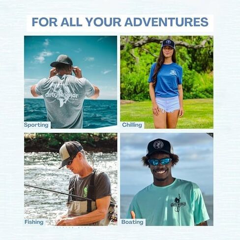 Dirty Hooker Fishing Gear - Fishing Cap for Men and Women - Adjustable Baseball Cap - Dirty Hooker Logo Fishing Hat in Saudi Arabia