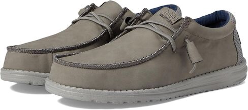 Hey Dude Wally Fabricated Leather - Grey in Saudi Arabia