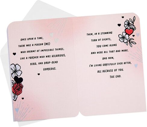 Hallmark Signature Anniversary Card, Love Card, Romantic Birthday Card for Husband, Wife, Boyfriend, Girlfriend (Travel) in Saudi Arabia