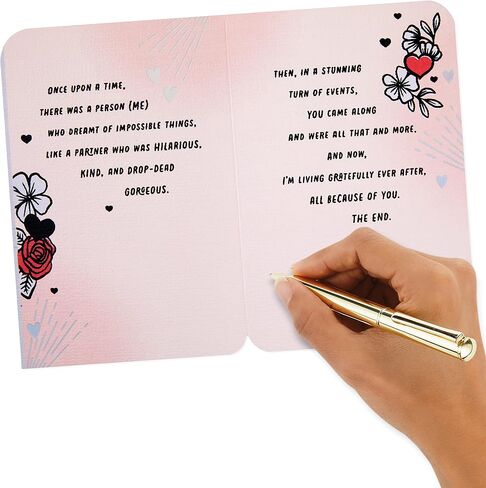 Hallmark Signature Anniversary Card, Love Card, Romantic Birthday Card for Husband, Wife, Boyfriend, Girlfriend (Travel) in Saudi Arabia