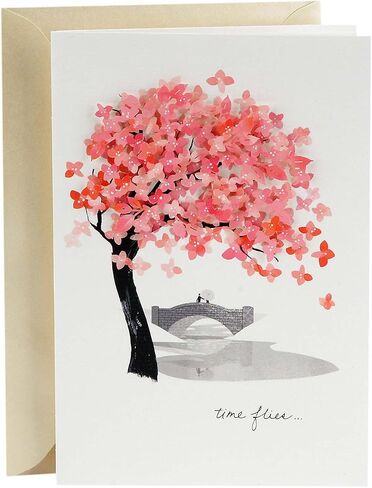 Hallmark Signature Anniversary Card, Love Card, Romantic Birthday Card for Husband, Wife, Boyfriend, Girlfriend (Travel) in Saudi Arabia