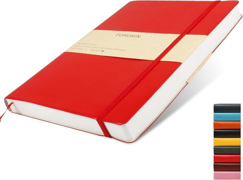 Lined Journal Notebook, (Black), 320 Pages, Medium 5.7 inches x 8.3 inches - 100 gsm Thick Paper, Hardcover in Saudi Arabia