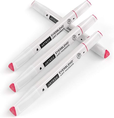 ARTEZA EverBlend Art Markers Agave Brown A611 (Set of 4), Alcohol Based Sketch Markers with Dual Tips (Fine and Broad Chisel) for Painting, Coloring, Sketching and Drawing in Saudi Arabia