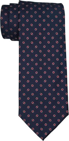 Hugo Boss Silk Blend Navy Red Geometric Tie in Saudi Arabia