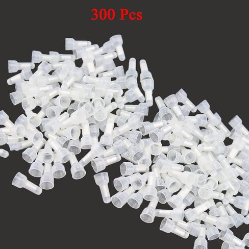 QIANRENON 300pcs Closed End Crimp Connectors 22-16 AWG Aluminum Core Quick Connector Crimp Cap Wire End Terminals (CE1) in Saudi Arabia