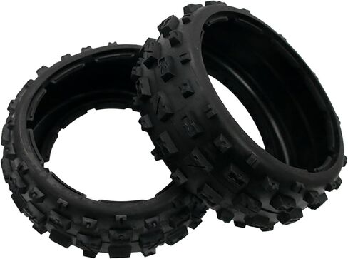 Front Knobby Tire Set of 2PCS Fit 1/5 HPI RV KM Baja 5B RC CAR Parts in Saudi Arabia