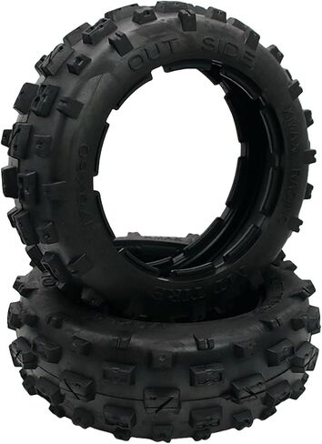 Front Knobby Tire Set of 2PCS Fit 1/5 HPI RV KM Baja 5B RC CAR Parts in Saudi Arabia