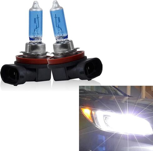 Pack-2 Car Halogen Lights, 12V 100W Super Bright High Beam Low Beam Bulbs Replacement, Universal Waterproof Automotive Driving Fog Lights for Truck SUV Car (White Light #HB3/9005) in Saudi Arabia