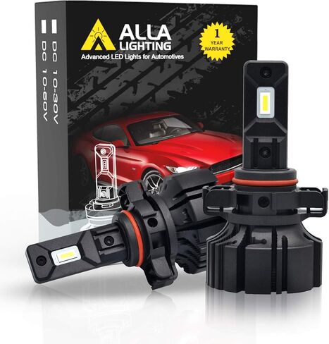 مصابيح Alla Lighting C-HR Vision 12276 2504 PSX24W LED لمصابيح الضباب Xtreme Super Bright 6000 Lumens CSP-SMD ترقية، 6000K زينون أبيض in Kuwait