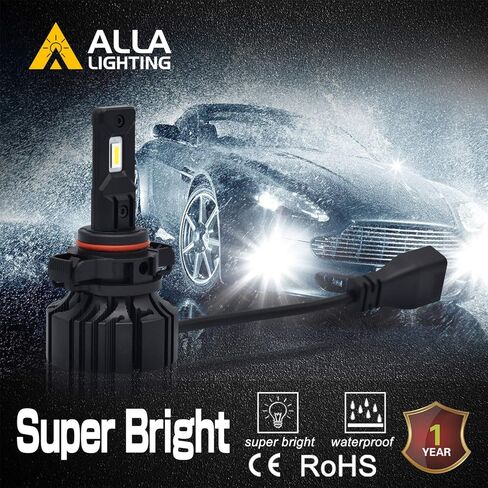 مصابيح Alla Lighting C-HR Vision 12276 2504 PSX24W LED لمصابيح الضباب Xtreme Super Bright 6000 Lumens CSP-SMD ترقية، 6000K زينون أبيض in Kuwait