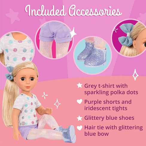 Glitter Girls - Amy Lu 14-inch Poseable Fashion Doll - Dolls for Girls Age 3 & Up in Saudi Arabia